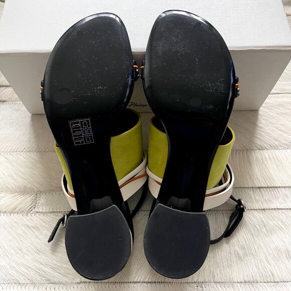 New 3.1 Phillip Lim Multi Strap Drum Sandal in Citron - Picture 12 of 13